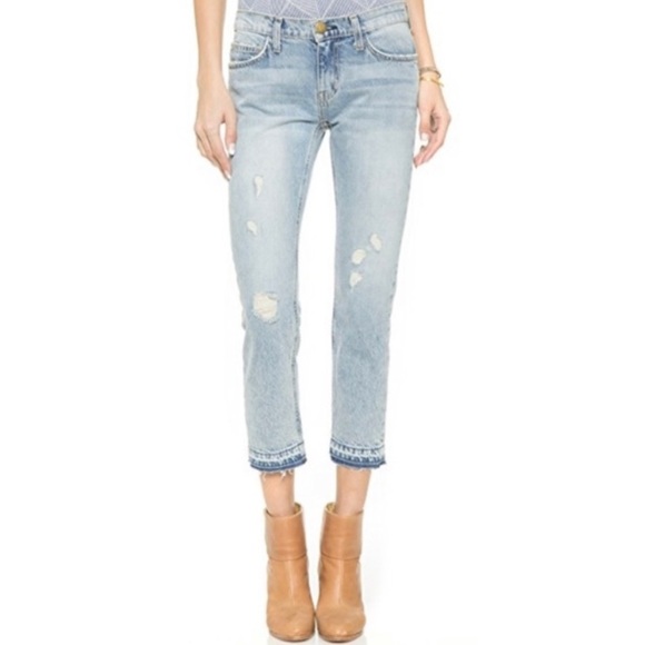 Current Elliot Cropped Straight Jeans - Picture 1 of 6